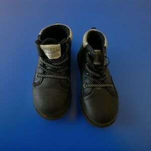 Toddler Boy's Osh Kosh B'gosh Ramon Black Boots Size 11 Great‎ Condition